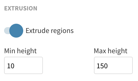 The setting to activate extrusions.